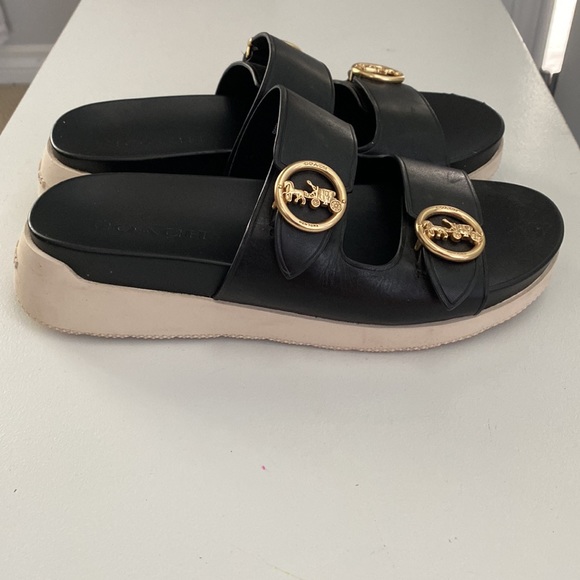 ❗️SOLD❗️Coach Black Gable Slides Size 7 - Picture 5 of 11